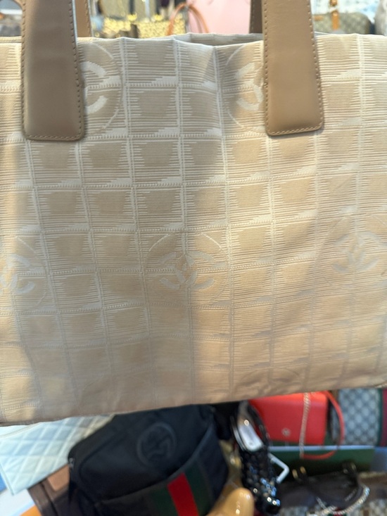 chanel travel line tote bag Ligne  Handbag Social Club owned The Old Travel Line tote bag features a nylon body Chanel Travel Line Tote 